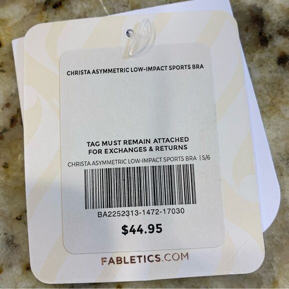 FABLETICS Christa Asymmetrical Low-Impact Sports Bra Size Small - Picture 8 of 10